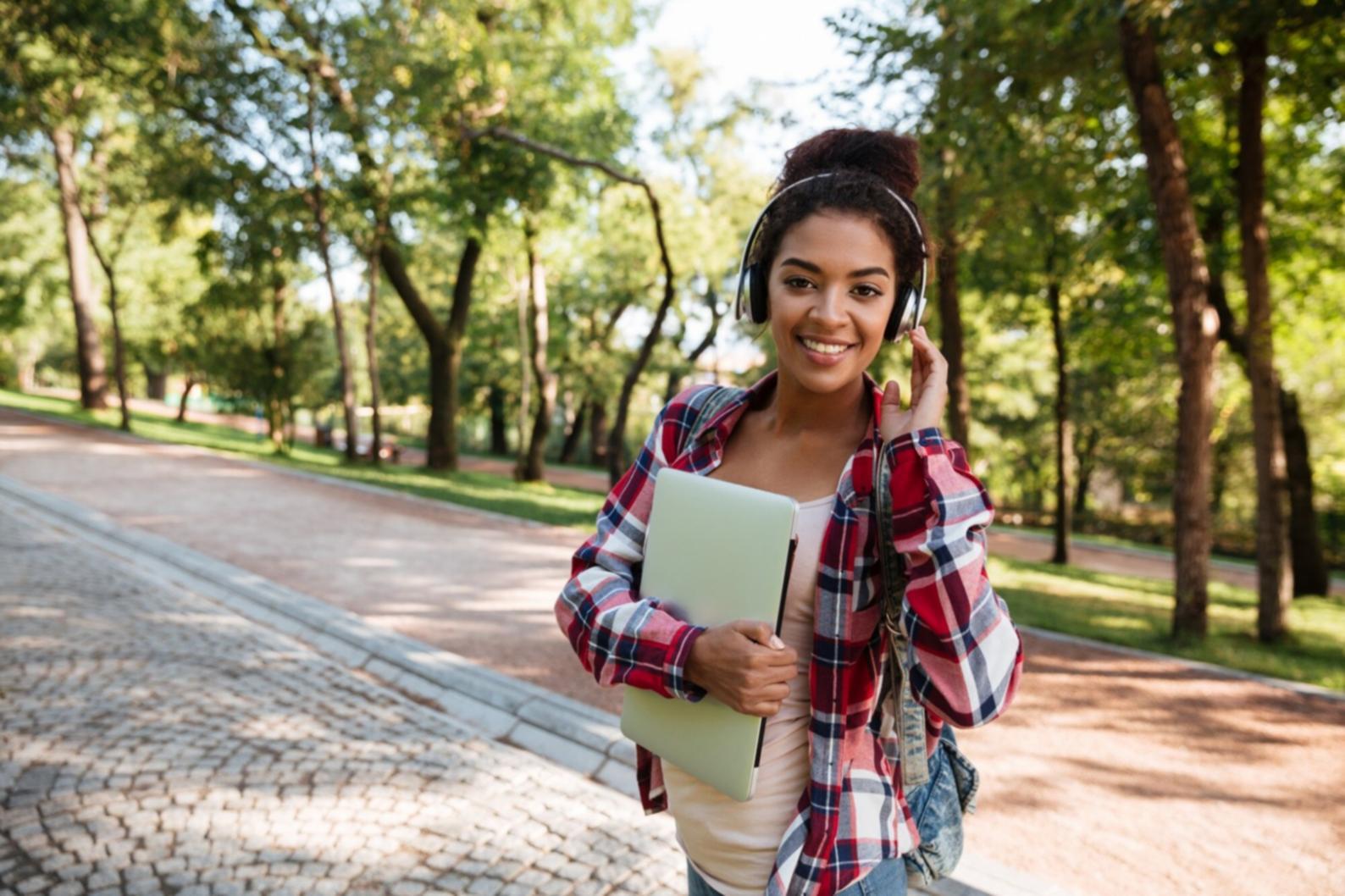 Modern office environment with financial technology and planning tools